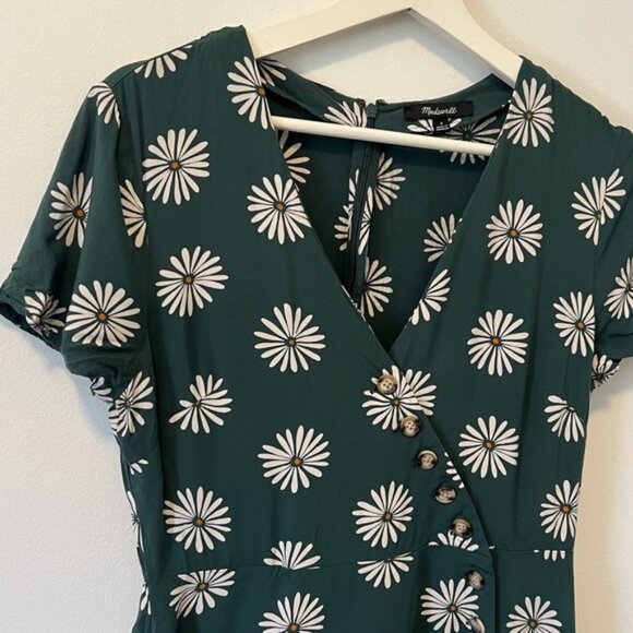 Madewell Daisy Button Up Wrap Dress - Picture 3 of 11
